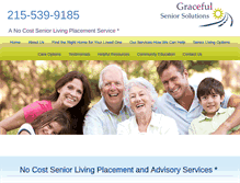 Tablet Screenshot of gracefulseniorsolutions.com